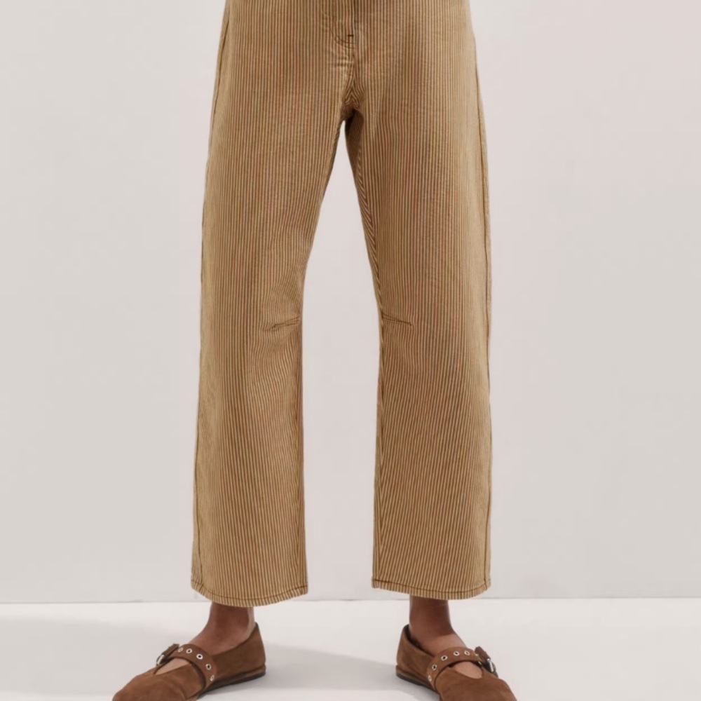 ME+EM Women's Cropped Pants in Tan